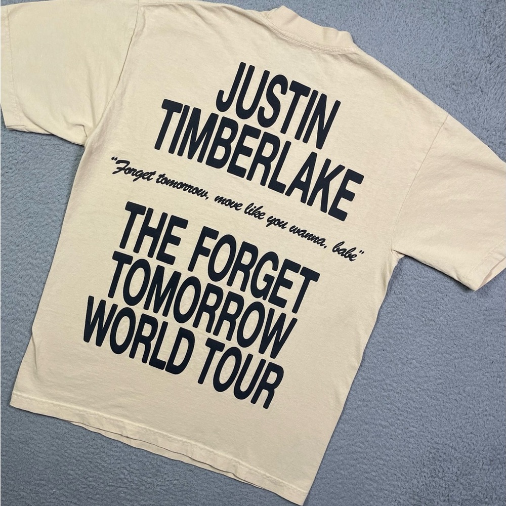 Justin Timberlake Made in Memphis‎ Forget Tomorrow Tour T-shirt